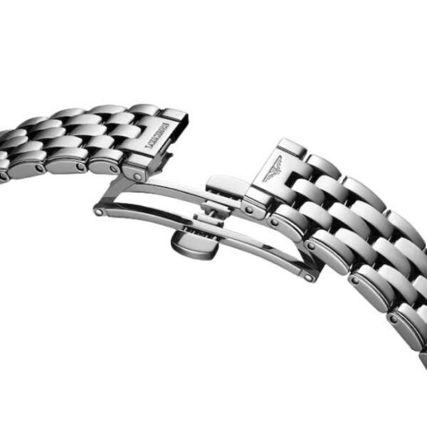 longines silver stainless steel women watch l43744976