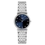 longines silver stainless steel women watch l45230976