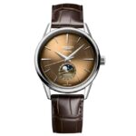 longines brown leather men watch l48154622