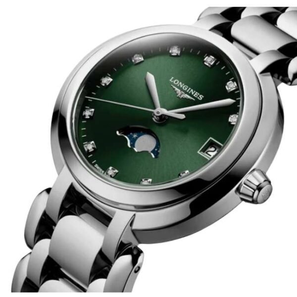 longines silver stainless steel women watch l81154676