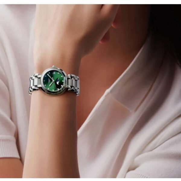 longines silver stainless steel women watch l81154676