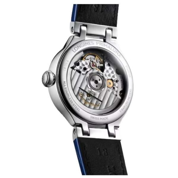 longines blue leather women watch l81264712