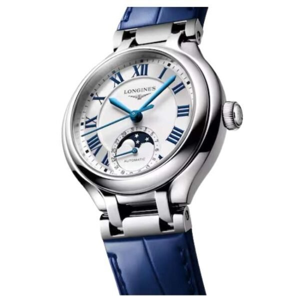 longines blue leather women watch l81264712