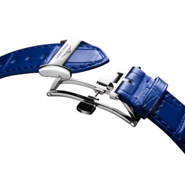 longines blue leather women watch l81264712