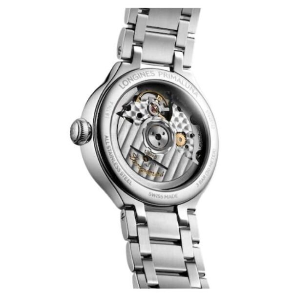 longines silver stainless steel women watch l81264716