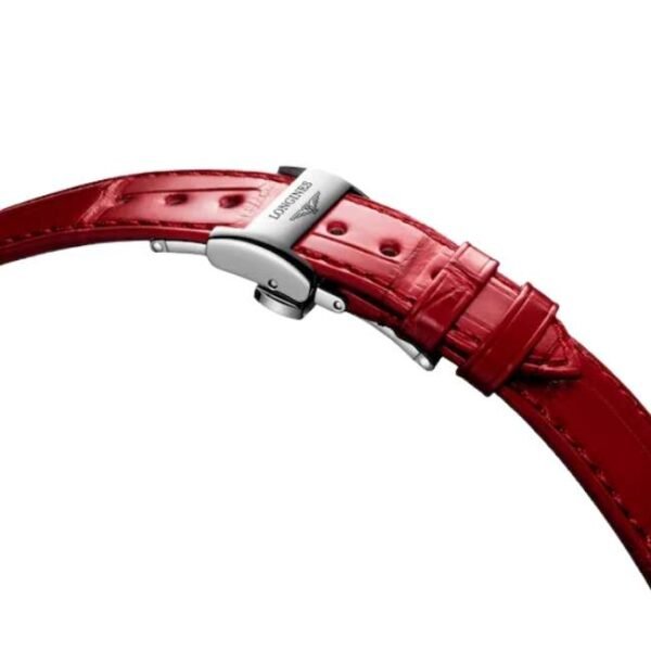 longines red leather women watch l81264872