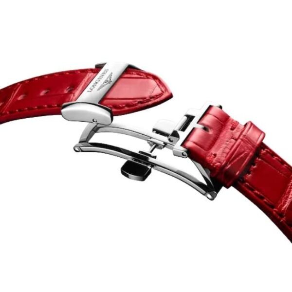 longines red leather women watch l81264872