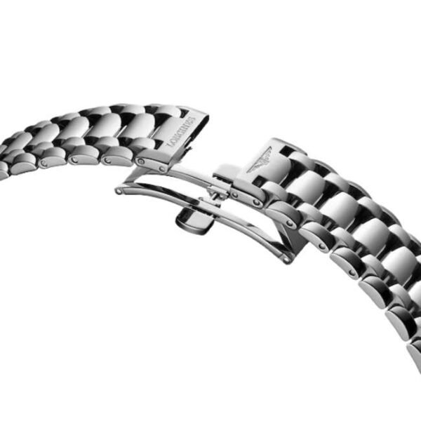 longines silver stainless steel women watch l81264876