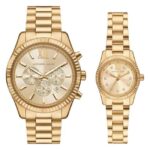 Michael Kors Lexington Stainless Steel Gold Women Watch MK4950SET