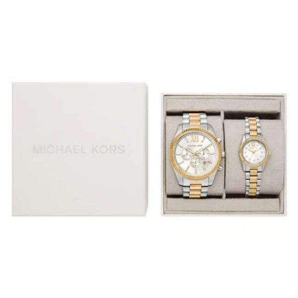 Michael Kors Lexington Stainless Steel Two Tone Women Watch MK4952SET