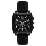 Michael Kors RHYS Leather Black Men Watch MK9233