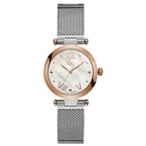 Gc Purechic White Round Dial Analog Women Watch Y31003L1