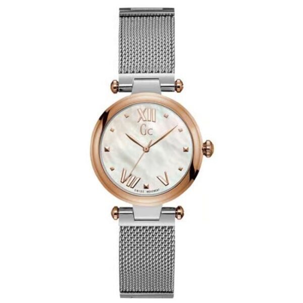Gc Purechic White Round Dial Analog Women Watch Y31003L1
