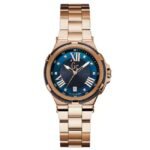 Gc Structura Cable Blue Round Dial Analog Women Watch Y34009L7