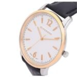 giordano white silver men leather watch 1965-03