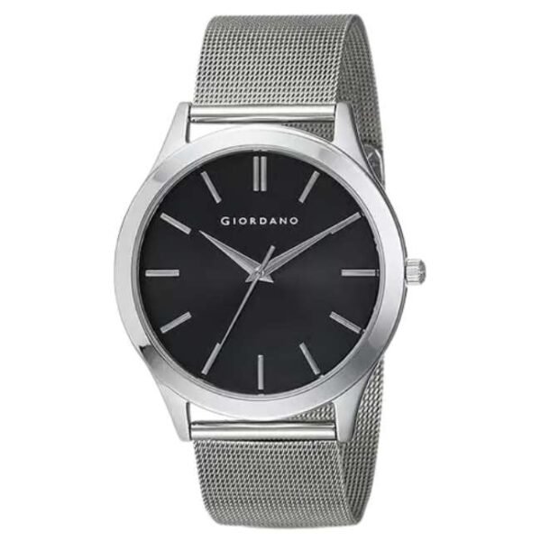 giordano black men mesh metal watch a1051-11
