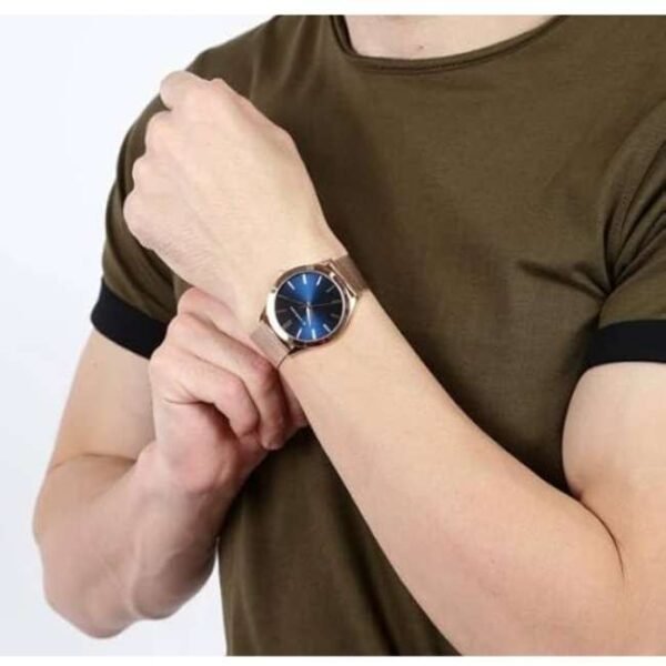 giordano blue men mesh metal watch a1051-33