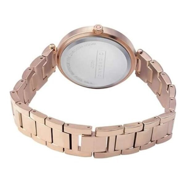 giordano rosegold white women metal watch a2037-33