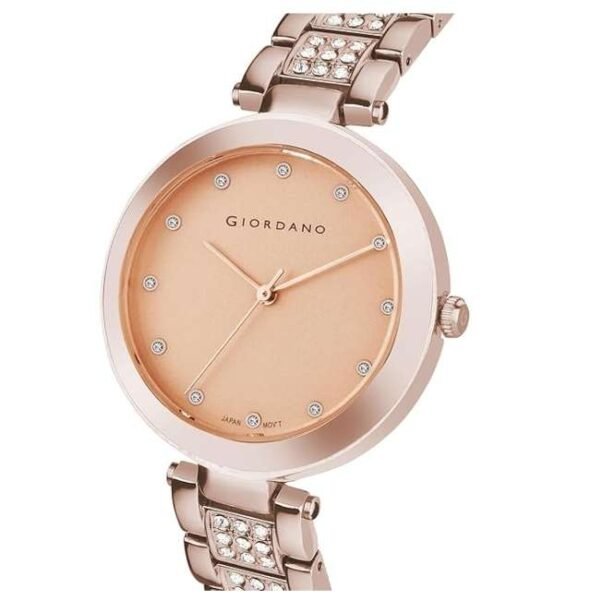 giordano rosegold women metal watch a2037-55