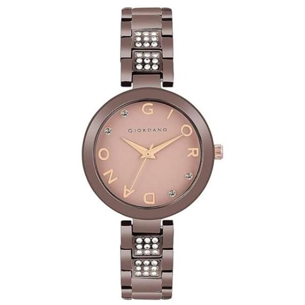giordano brown women metal watch a2040-55