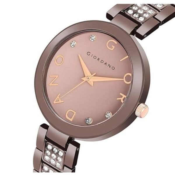 giordano brown women metal watch a2040-55