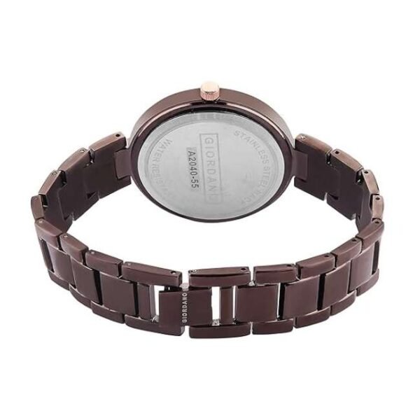 giordano brown women metal watch a2040-55