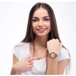 giordano brown women metal watch a2040-55