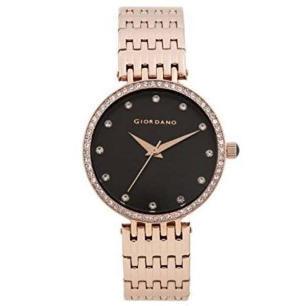 giordano black women metal watch a2045-11