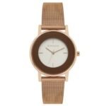giordano white women mesh metal watch a2052-44