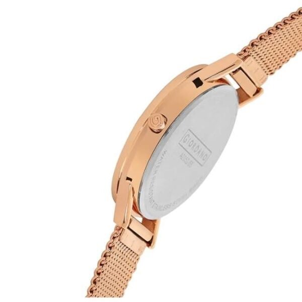 giordano rosegold women mesh metal watch a2052-55