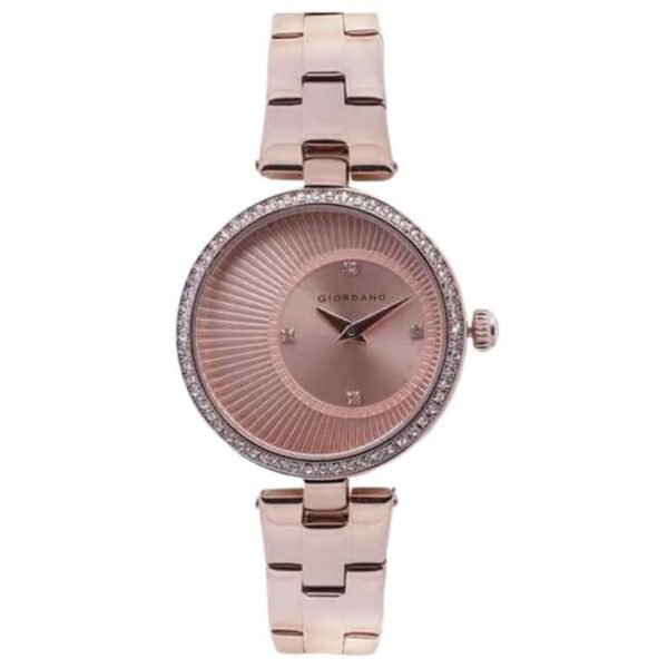 giordano rosegold women metal watch a2056-88