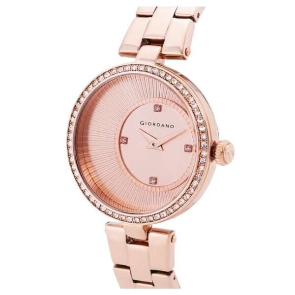 giordano rosegold women metal watch a2056-88