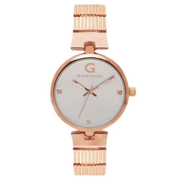 giordano white women metal watch a2058-33