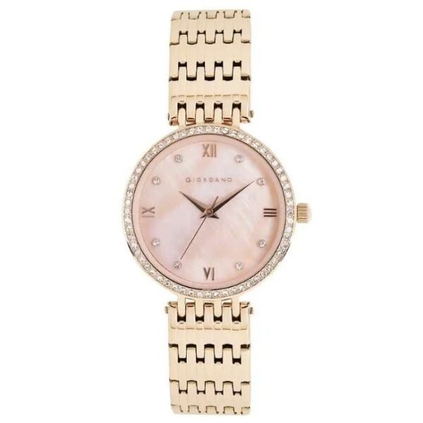 giordano rosegold women metal watch a2060-33