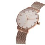 giordano white women mesh metal watch a2062-22