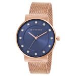 giordano blue women mesh metal watch a2062-44