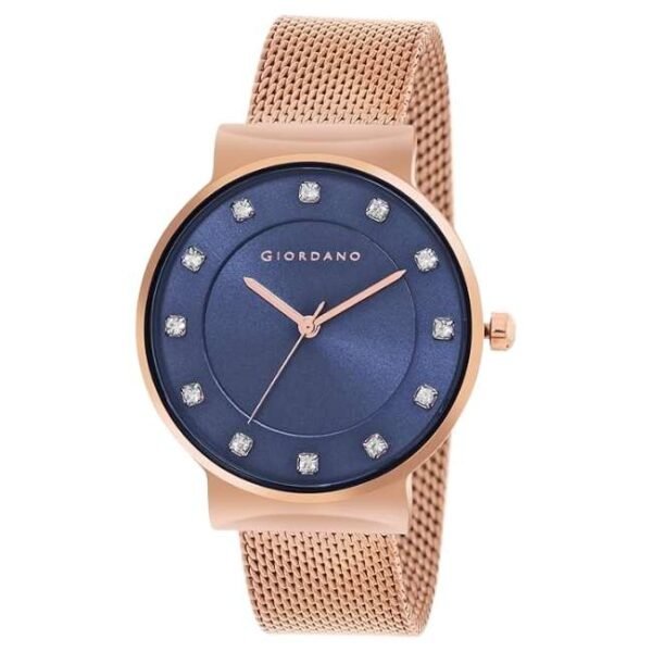 giordano blue women mesh metal watch a2062-44
