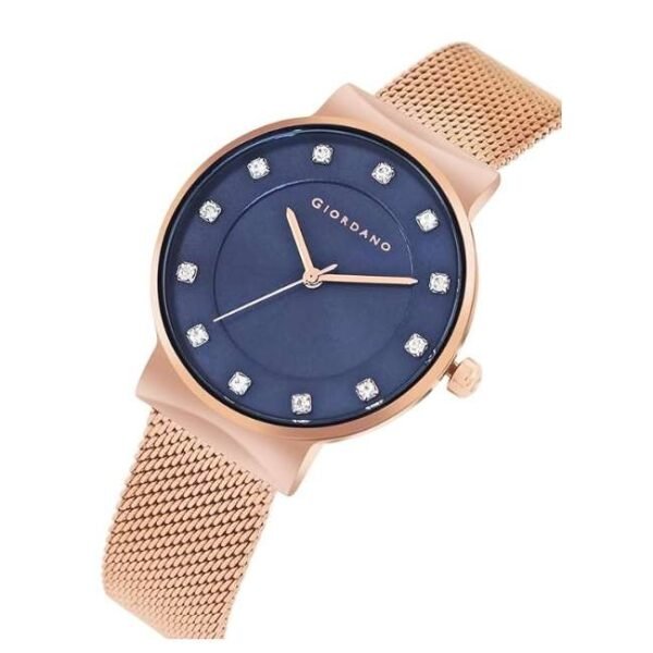 giordano blue women mesh metal watch a2062-44