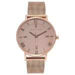 giordano rosegold women mesh metal watch a2065-22