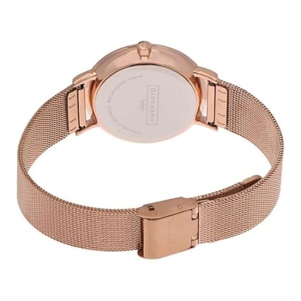 giordano rosegold women mesh metal watch a2065-22