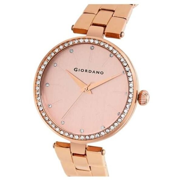 giordano rosegold women metal watch a2079-33