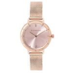 giordano pink women mesh metal watch a2085-11