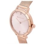 giordano pink women mesh metal watch a2085-11