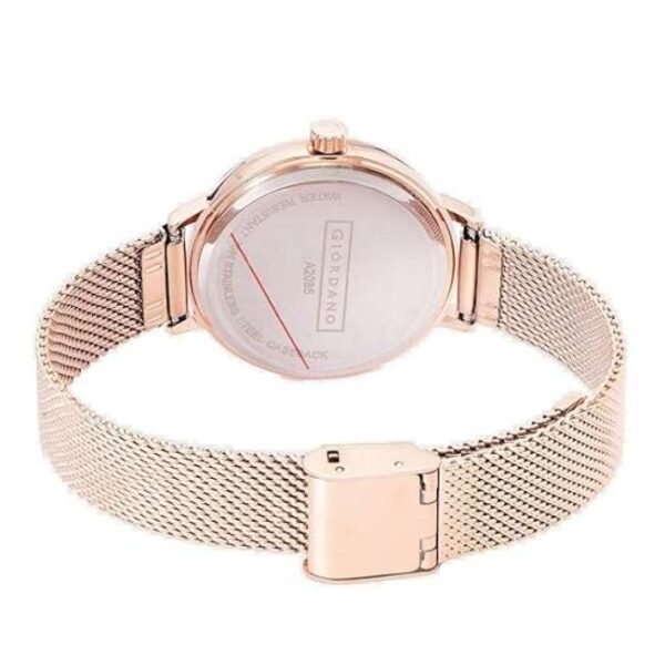 giordano pink women mesh metal watch a2085-11