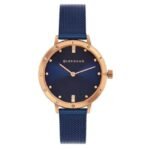 giordano blue women mesh metal watch a2085-33