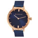 giordano blue women mesh metal watch a2085-33