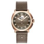 Aigner Cavallo Automatic Brown Leather Men Watch AIAGW279006W