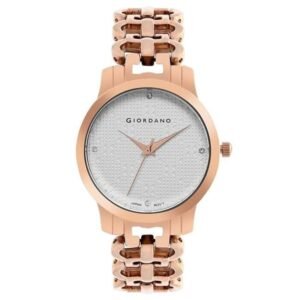 giordano white women metal watch c2204-22