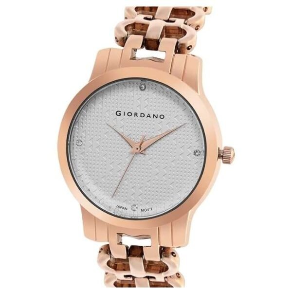 giordano white women metal watch c2204-22
