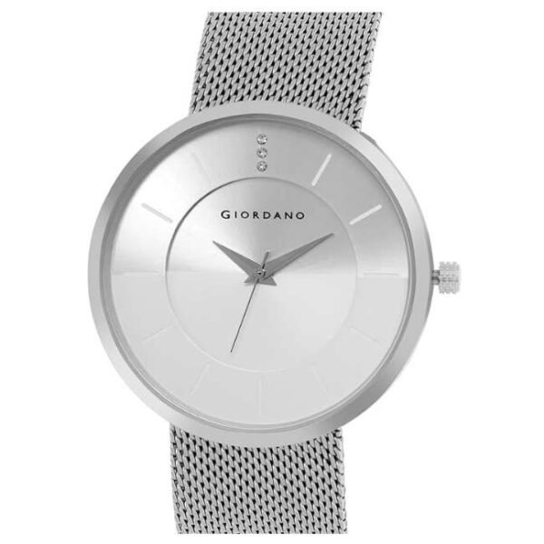 giordano white men mesh metal watch gd-1166-11